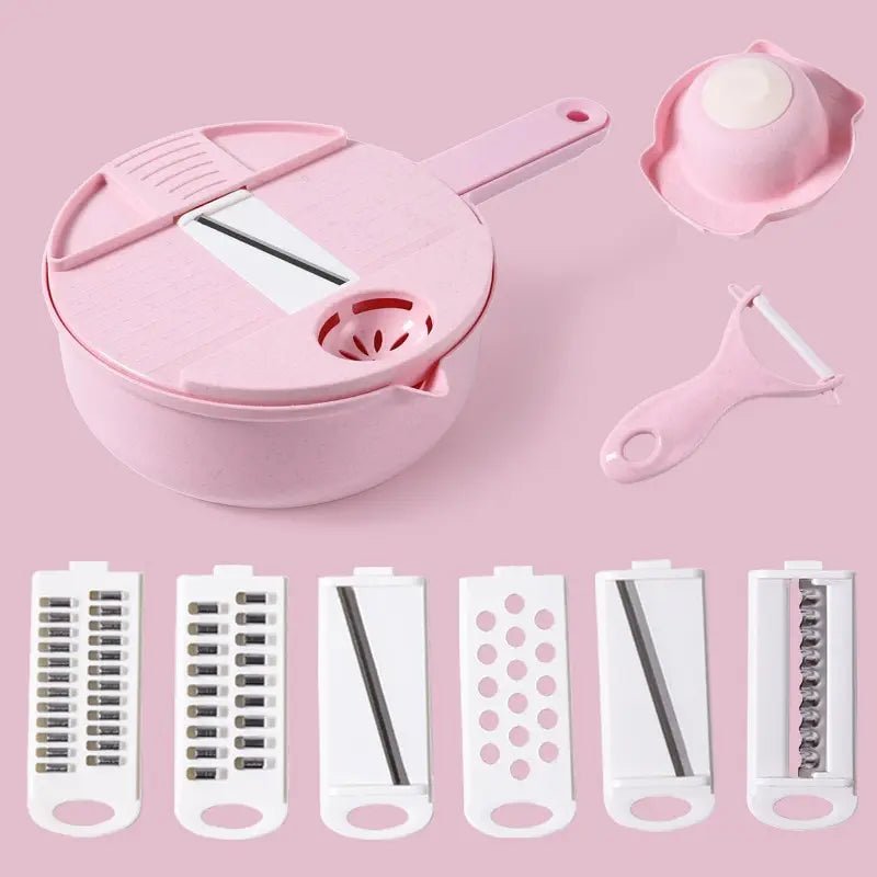 Hachoir Manuel - CutShredGrater™ - Rose - Ma Cuisine Novatrice